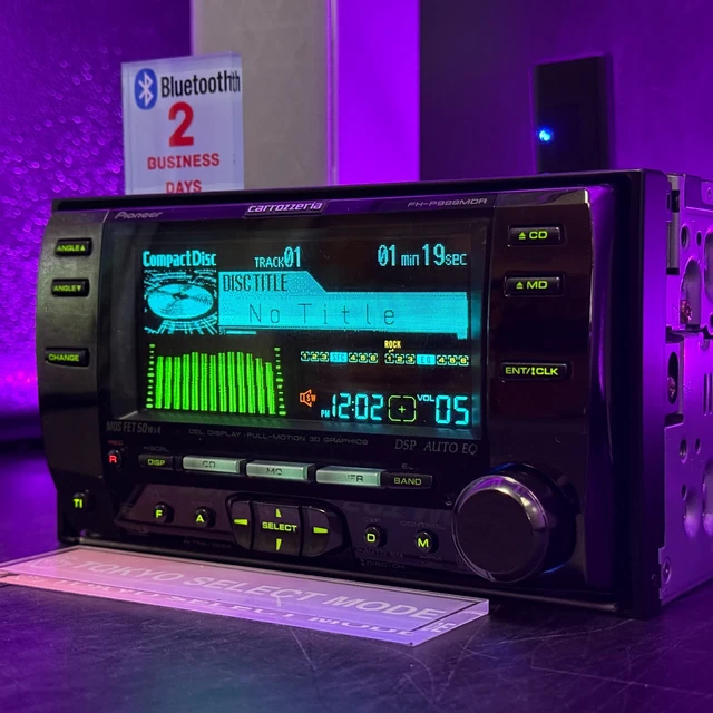 PIONEER CARROZZERIA FH-P919MDR 2DIN CD MD Player Car Stereo Audio