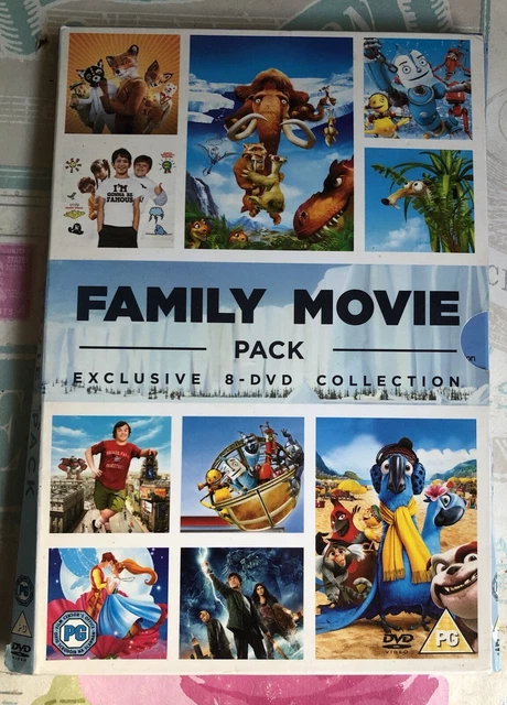 FAB KIDS FAMILY Movie Pack Exclusive 8 DVD Collection (Ice Age 3,Rio ...