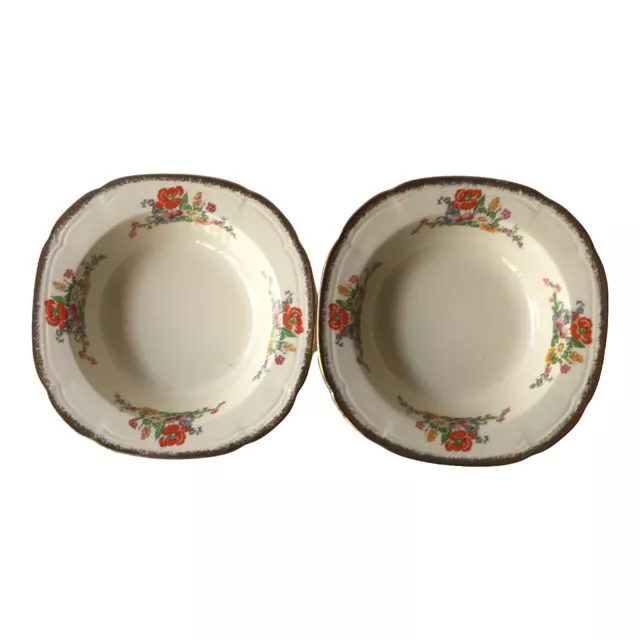 Alfred Meakin Royal Marigold 2x Side Plates 14cm x 14cm