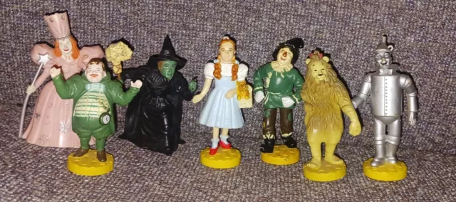 Lot Of 7 Vintage 1987 Loew's Wizard Of Oz Plastic Figures Witch Tin Man Lion +