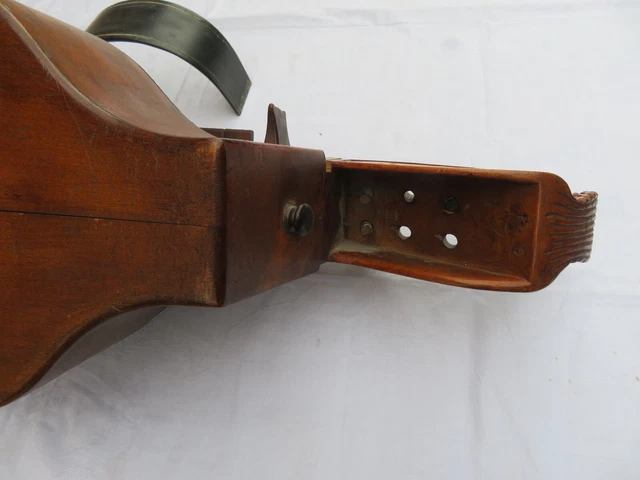Vielle à roue très ancienne , old Hurdy gurdy , à restaurer. 19