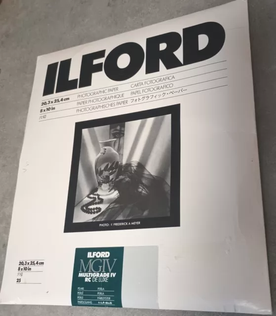 ILFORD MGIV Multigrade IV RC Deluxe Pearl Photo Paper 8 x 10 25 Sheets NEW (NOS)