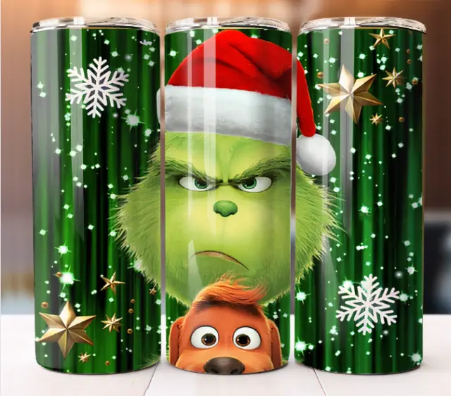 The Grinch Very Pretty Design Cup 20oz Tumbler Mug 20 oz Stainless Steel