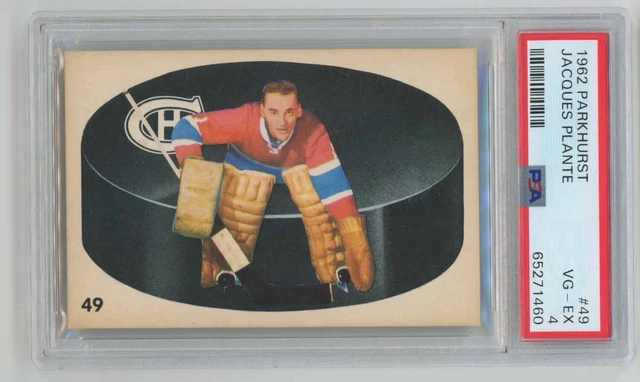 1962 Parkhurst 49 Jacques Plante PSA 4 656642
