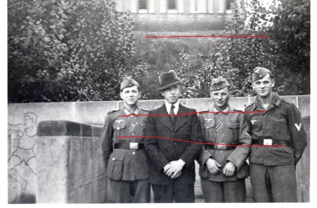 photo allemande WW2 soldats allemands  Kurt Bruno Alfred et Opa 100% originale