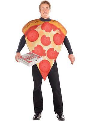 Adult Comedy Pepperoni Pizza Slice Fancy Dress Costume Tabard Funny Mens Food