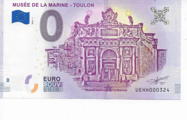 Billet 0 Euro 2018-1 Musee De La Marine - Toulon