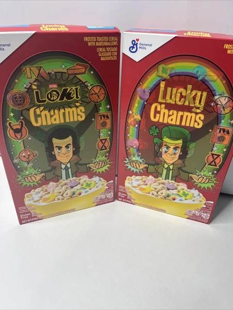 2023 Marvel Loki Charms Cereal Lucky Charms Limited Edition Walmart  LOT OF 2!