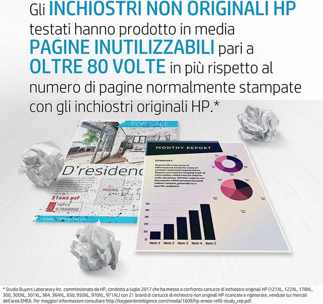 HP 304 Nero, N9K06AE, Cartuccia Originale HP, Comp. con Stampanti HP DeskJet 6