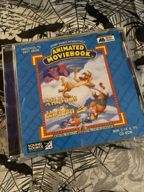 All Dogs Go To Heaven 2 PC CD-ROM Animated Storybook 1996 - Hard to Find!