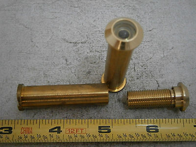 H.B. Ives 701B4 One-Way Door Viewer 120 degree 1/2" OD Brass Lot of 1 #5360