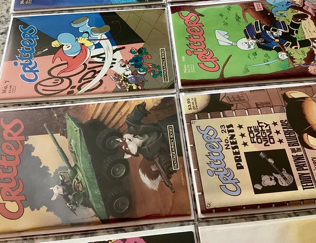 Usagi Yojimbo 1980’s Critters Comic Run 1, 50 - Every Appearance VF+ Mylar Sakai 3