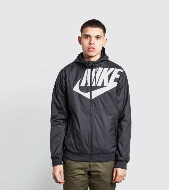 NIKE WINDRUNNER GX1 Windbreaker Jacket Black Nylon Soft Small Rare
