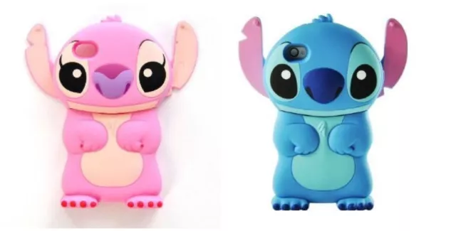 Coque Housse Etui  Gel  Pour Iphone 5/5Ss - Lilo & Stitch + 1 verre trempé