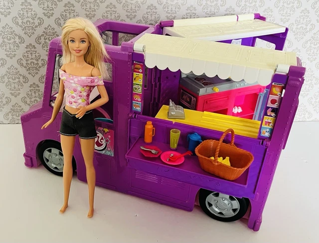 BARBIE FRESH N Fun Food Truck Playset With Food L £19.99 - PicClick UK