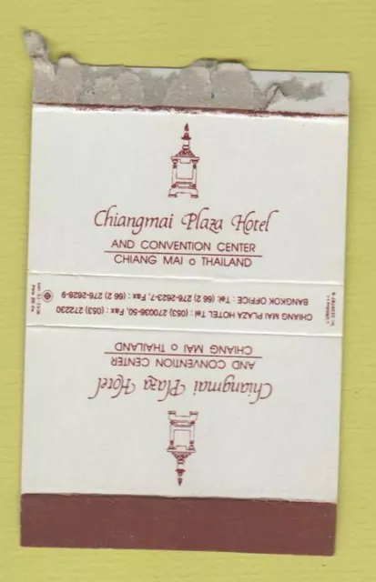 Matchbox - Chiangmai Plaza Hotel Thailand Chiang Mai