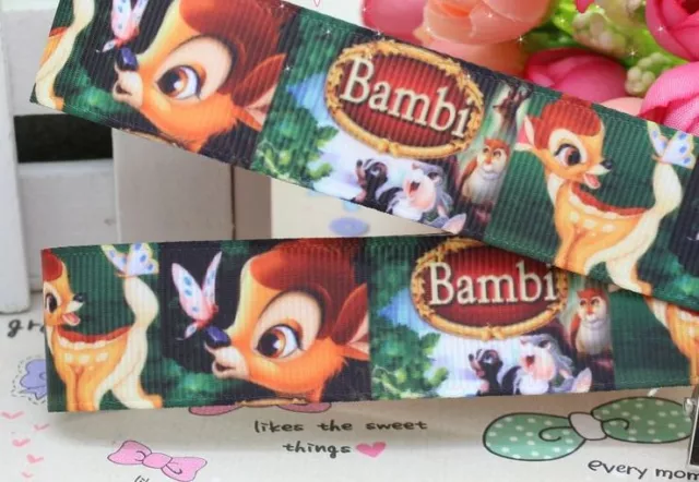 1 yard (90cm) BAMBI 22mm Ribbon - DIY Hair Bow - Gift Decoration Wrapping Wrap