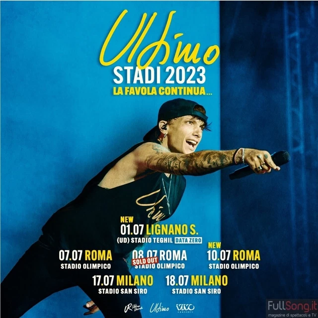 Concerto Ultimo - PRATO GOLD - 2 biglietti - 08/07/2023 - Roma (date sold out)