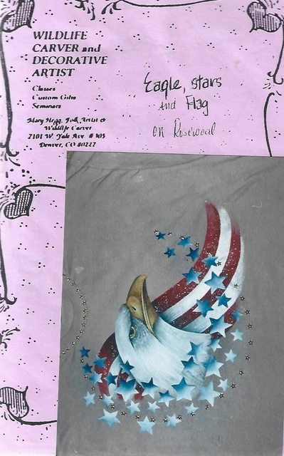 Mary Hegg: Paquete de Patrones de Pintura ÁGUILA, ESTRELLAS Y BANDERA - ¡FUERA DE OPERACIÓN!