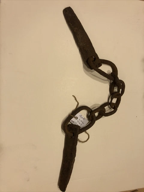 Logging/Lumbering Handforged Log Ties/Pins w/Chains ~ Bay City, Michigan~LG7
