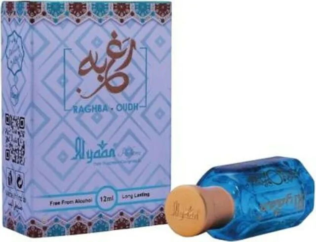 Perfume Alyaan Raghba Oudh Attar Ittar Rollo Floral Attar 12 ml