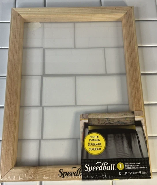 MARCO DE SERIGRAFÍA Speedball con tela 10"" X 14"" - ¡NUEVO ENVÍO GRATUITO/RÁPIDO!
