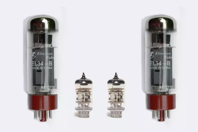 EL34 & 12AX7/ECC83 tube électronique Kit pour Carlsbro Sidewinder 60 Guitare