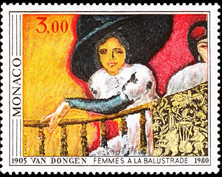 Monaco #YT1242 MNH 1980 Fauves Kees van Dongen Balustrade Women Hat [1243]