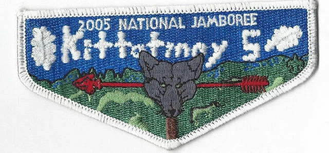 OA Lodge 5 Kittatinny Flap 2005 National Jamboree White Bdr.  [MK943]