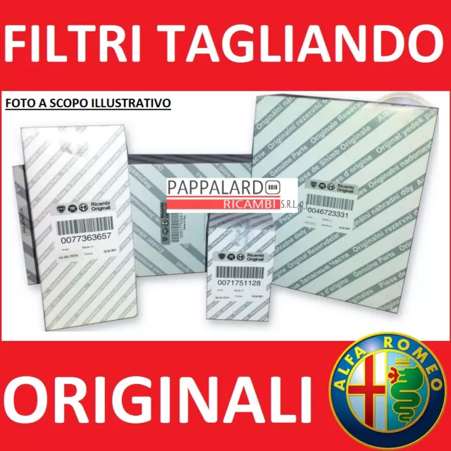 Kit Tagliando Filtri Originali Alfa Romeo Mito 1.3 Multijet 85Cv 95Cv Dal 2008