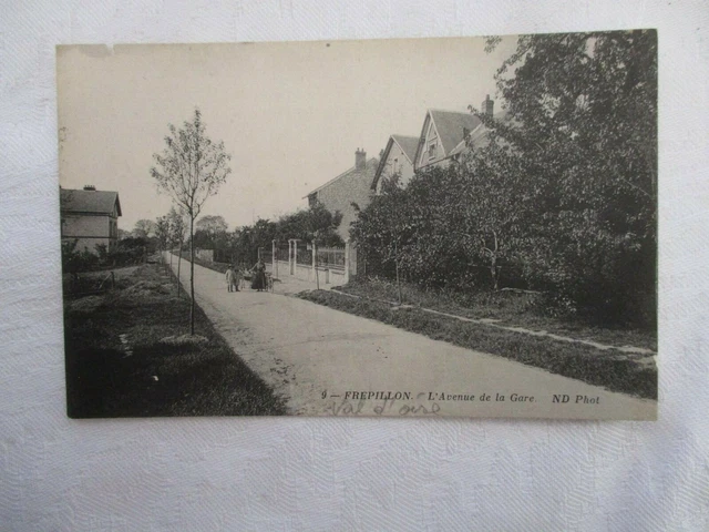 Cpa Val D'oise 95 Frepillon L'avenue De La Gare