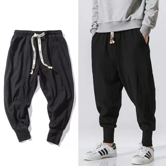 Pantalones De Jogging Para Hombre Pantalones Casuales Pantalones Holgados <