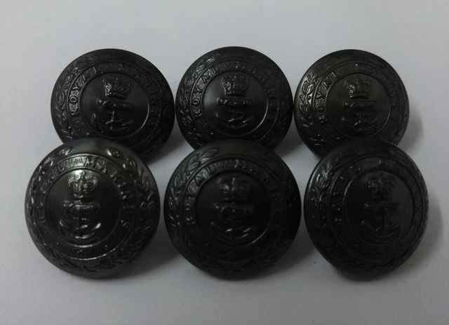 GENUINE BRITISH ROYAL Marines Issue RM Insignia Lovat Dress Buttons ...