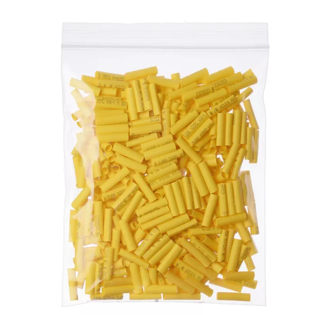 100pcs Yellow Wire Wrap Sleeve 3.5x 18mm Heat Shrink Tubing for 1.37 RG178 cable