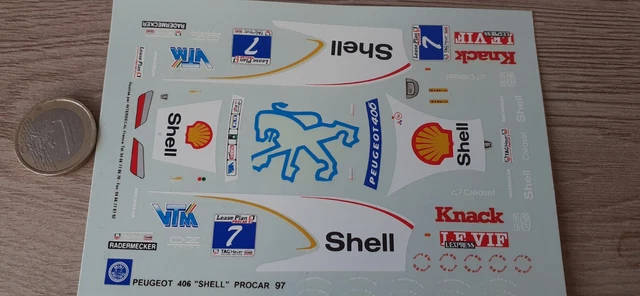 Décalcomanies / Décalques 1/43 Pour Peugeot 406 Total BTCC 1996 - Modélisme Auto - Occasion