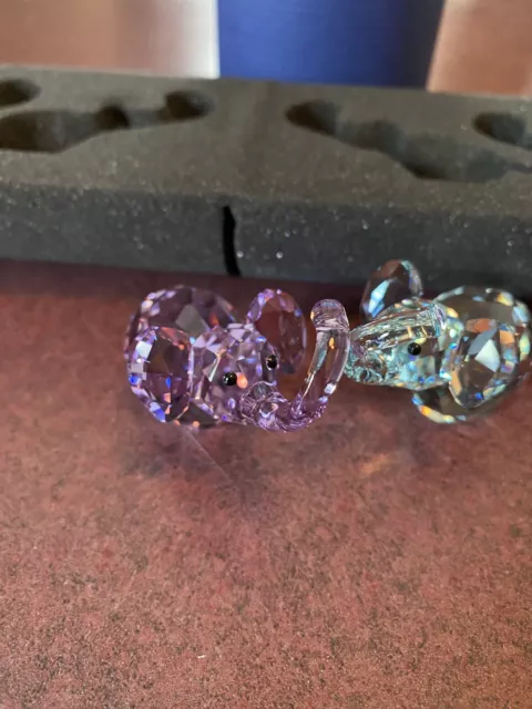 Swarovski Crystal Figurines Lovlots In Love Elephants Paul And Paula 5136526 Box Swarovski Crystal Figurines Lovlots In Love Elephants Paul And Paula 5136526 Box