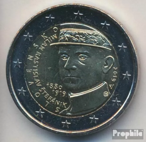 slovaquie 2019 Fleur de coin (FDC) édition 1 m. 2019 2 euro milan Rastislav Štef
