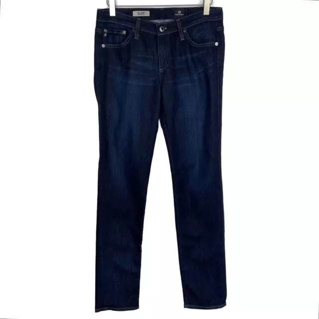 AG Adriano Goldschmied Size 28 Blue The Stilt Dark Wash Cigarette Slim Leg Jeans
