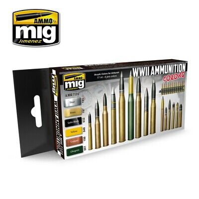 A.MIG-7116 Munizioni da MIG Vernice Acrilica Colori Set-Costruzioni in anticipo e DAK tedesco 