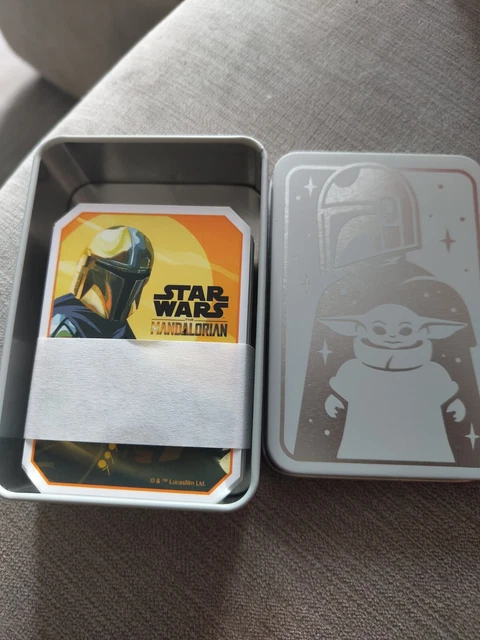 STAR WARS THE MANDALORIAN Trivia Quiz Card Set New in Tin EUR 14,32 ...