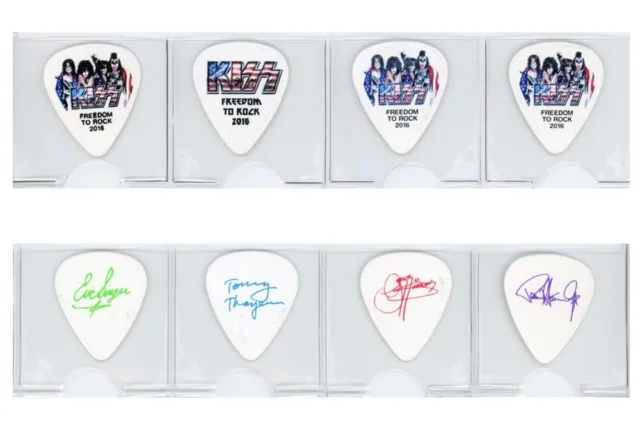 Kiss 2016 Freedom To Rock Guitar Pick Set of 4 Picks - Collection Special