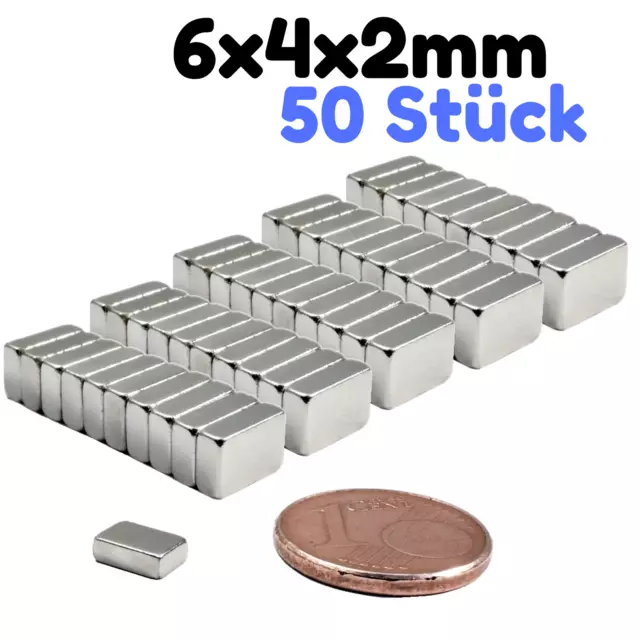 Neodym Magnet Selbstklebend Flach Mini Magnete 30x10x1mm Quader