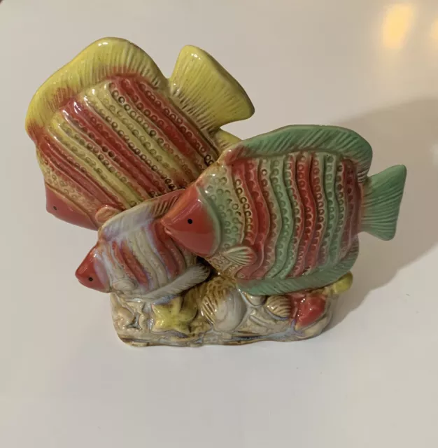 Tradewind Bay Tropical / Marine Fish Colorful 3D  Figurines Trio Ceramic