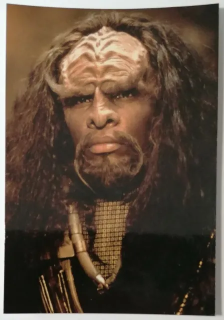 POSTCARD - *Unmarked* Star Trek 1994 6"X4" Postcard Generations Klingon Warrior