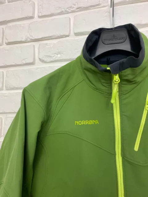 Women's Norrona Svalbard Flex1 Jacket SoftShell Windstopper Green Size L 3