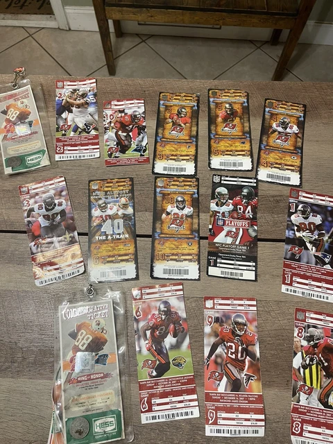 LOT of  TAMPA BAY BUCCANEERS NFL TICKET STUBS