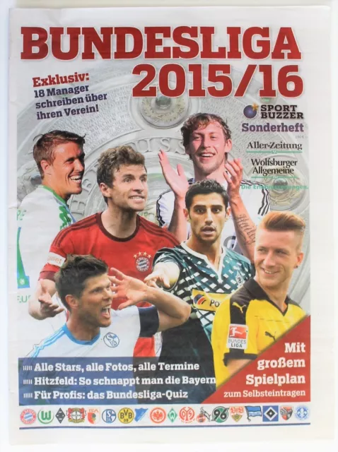 Sonderheft Fußball-Bundesliga 2015/2016 - alle Kader, viele Storys