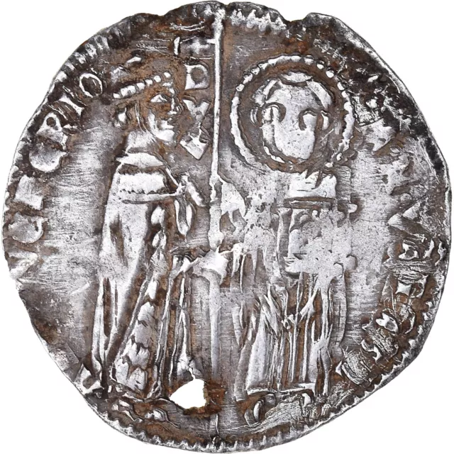 [#1062111] Coin, ITALIAN STATES, Antonio Venier, Grosso, 1382-1400, Venice, VF