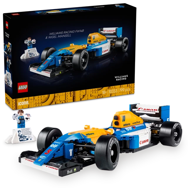 LEGO ICONS WILLIAMS Racing FW14B F1 Race Car Set 10353 Nigel Mansell £ ...