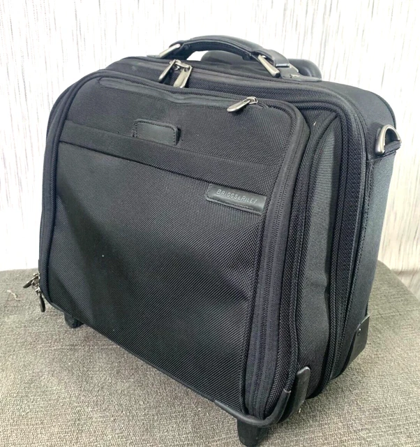 BRIGGS & RILEY Compact Rolling Business Briefcase Carry On Luggage